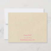 ピンク&ブルーデザインSweet sixteen招待状 招待状 (裏面)