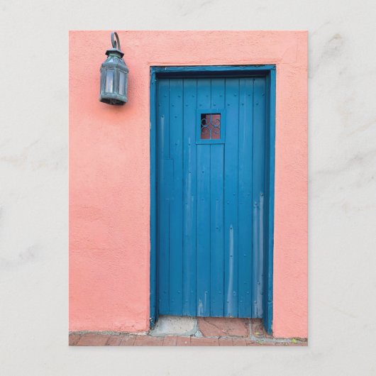 ピンク&ブルードアヴィンテージトゥーソンArizona写真 ポストカード (正面)