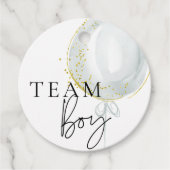 ピンク&ブルーバルーンジェンダーがチームボーイを明らかにする フェイバータグ (正面)