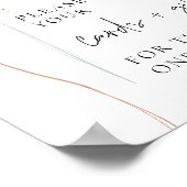 ピンク&ブルーバルーンジェンダーリビールカード+ギフト ポスター (角)