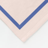 ピンク&ブルーパステルベビーバニーラビッパーソナライズされたト フリースブランケット (角)