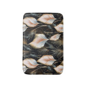 ピンク&ブルーパンパスグラスグリッター バスマット (正面縦)