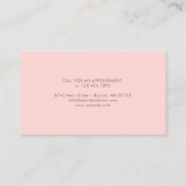 ピンク&ブルーワイルドフラワーズ 名刺 (裏面)