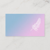 ピンク&ブルー赤グラデーションちゃんシャワーおむつラッフルカード エンクロージャーカード (裏面)