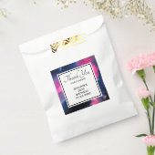 ピンク&ブルー銀河系星雲&スターズ抽象芸術 フェイバーバッグ (封をした状態)