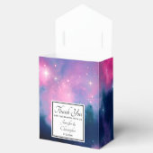 ピンク&ブルー銀河系星雲&スターズ抽象芸術 フェイバーボックス (オープン)