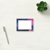 ピンク&ブルー銀河系星雲&スターズ抽象芸術 ポストイット (オフィス)