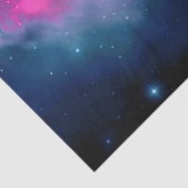 ピンク&ブルー銀河系星雲&スターズ抽象芸術 薄葉紙 (詳細)