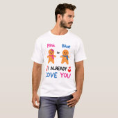 ピンク?ブルー?あなたへの愛は既に Xmas性別発表 Tシャツ (正面フル)