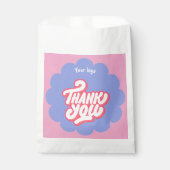 ピンク & ブルー ありがとう フェミニン ビジネス フェイバーバッグ (正面)