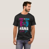 ピンク?ブルー?おばあちゃんが大好き - 性別お披露目 Tシャツ (正面フル)