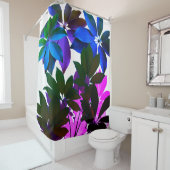 ピンク、ブルー、グリーンの離れシャワーカーテン シャワーカーテン (インサイチュ)