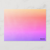 ピンク ブルー パープル グラデーション 13歳の誕生日 ポストカード (裏面)