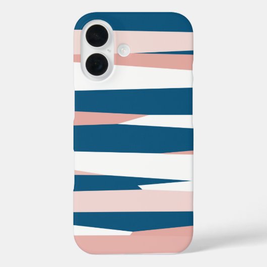 ピンク ブルー ホワイト Case-Mate iPhoneケース (裏面)