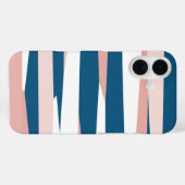 ピンク ブルー ホワイト Case-Mate iPhoneケース (裏面 (横))