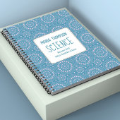 ピンク ブルー モダン パーソナライズ ノートブック