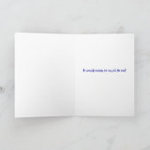 ピンク、ブルー、モーブの花 花嫁の依頼 招待状 (内部)