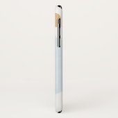ピンク ブルー 抽象的 水彩 パターン Case-Mate iPhoneケース (裏面/左)