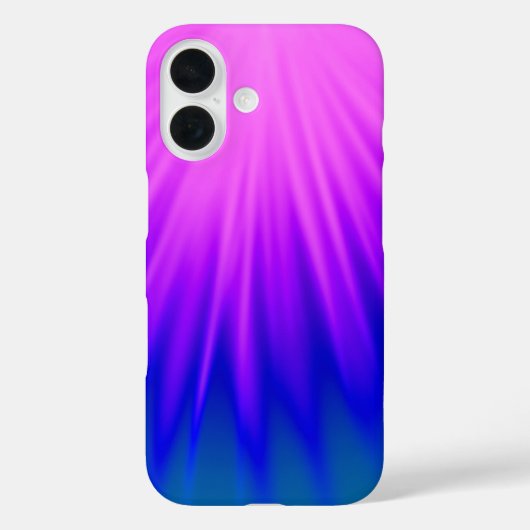 ピンク&ブルーiPhone 16グラデーションケース Case-Mate iPhoneケース (裏面)