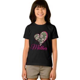 ピンク ブロッサム グリーン トライブレンドTシャツ
