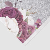 ピンク&プラムフローラレースティッシュペーパー 薄葉紙 (詳細)