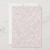 ピンク・プラム植物学チャーム50周年記念 招待状 (裏面)