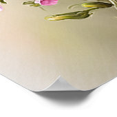 ピンク・プリムローズフラワーズアートプリントポスター ポスター (角)