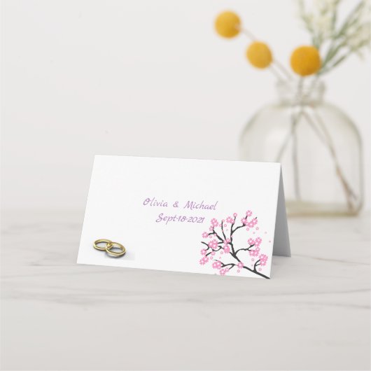 ピンク プレイスカード (裏面)