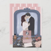 ピンク・プロミス 招待状 (正面/裏面)