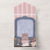 ピンク・プロミス - 空虚な鏡 オールインワン招待状 (内側)