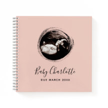 ピンク・ベビーガール・ソノグラム超音波妊娠図