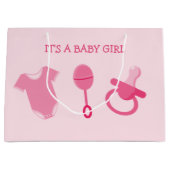 『ピンク・ベビー・ガール』 ラージペーパーバッグ (正面)