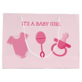 『ピンク・ベビー・ガール』 ラージペーパーバッグ (裏面)