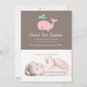 ピンク·ホエールの写真発表 案内状 (正面)