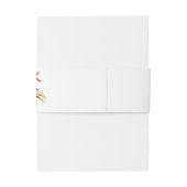 ピンク – ホット&赤面&パープルフローラ 招待状ベリーバンド (裏面例)