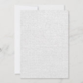 ピンク＆ホワイトのカントリー Burlap 結婚式招待状 招待状 (裏面)