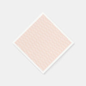 ピンク＆ホワイトのハートフルバレンタインパーティ スタンダードカクテルナプキン (角)