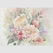 ピンク・ホワイトの芍薬 ウェディングシャワー 薄葉紙 (正面)