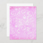 ピンク&ホワイトシャビースクラップブック紙 (正面/裏面)