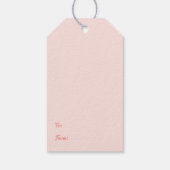 ピンク&ホワイトストライプハッピーイースターバニー入りバスケット ギフトタグ (裏面)