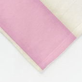 ピンク&ホワイトビクトリアンコテージストライプスタイル フリースブランケット (角)