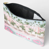 ピンク&ホワイトプールパーティー アクセサリーポーチ (見開き)