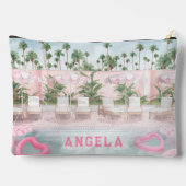 ピンク&ホワイトプールパーティー アクセサリーポーチ (裏面)