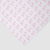 ピンク&ホワイトラブアローバレンタインデー 薄葉紙 (詳細)