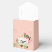 ピンク&ホワイトローズフローラブーケ フェイバーボックス (オープン)