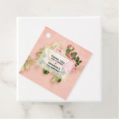 ピンク&ホワイトローズブーケありがとう フェイバータグ (インサイチュ)