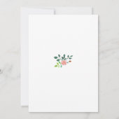 ピンク&ホワイトローズ結婚式招待状 招待状 (裏面)