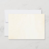 ピンク&ホワイトローズ開花フラットデイトカードを保存 セーブザデート (裏面)