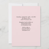 ピンク/ホワイトローゼファースト招待状 招待状 (裏面)