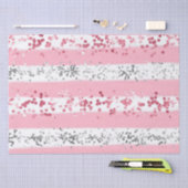 ピンク ホワイト グレー グリッター バースデー ベイビー ブライダル ショー 薄葉紙 (クラフト)